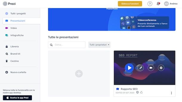 Presentazioni Prezi