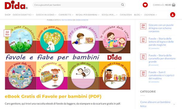 Favole PDF su Dida