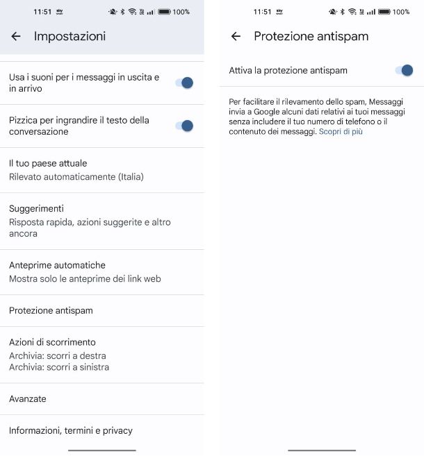 Come bloccare SMS senza numero su Android