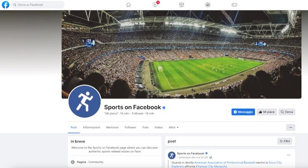 canale sport Facebook