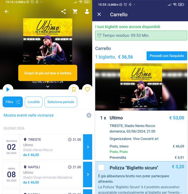 TicketOne app