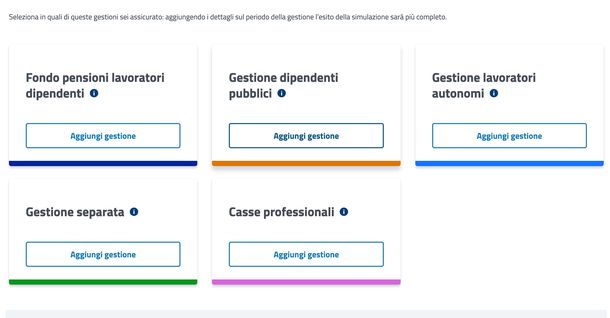 Pensami INPS scelta gestione