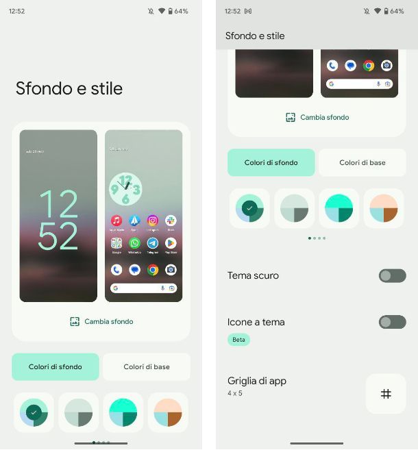 Come cambiare colore alle app su Android