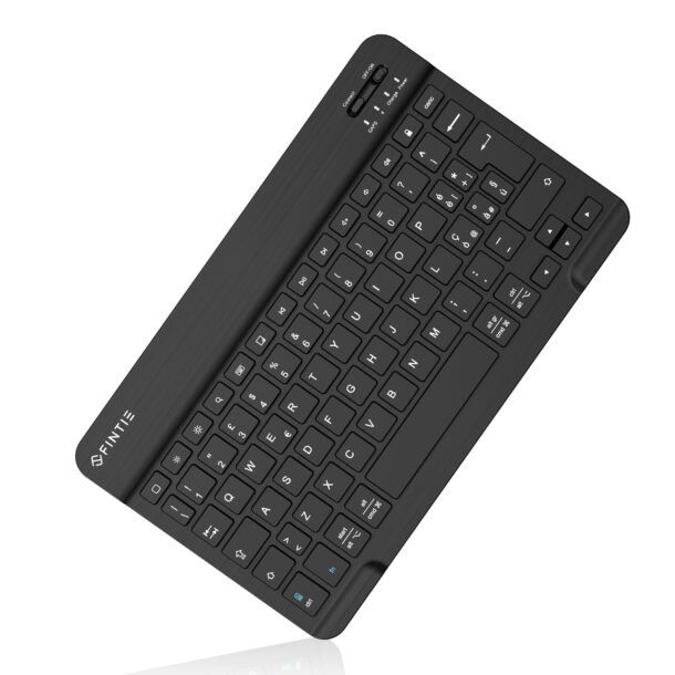 TQQ Tastiera Per IPad 10a Gen (2022) Con Touchpad - Retroilluminata 10 Colori, AZERTY Francese, Custodia Rotante 360°