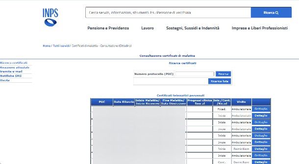Come scaricare certificato medico telematico INPS con accesso