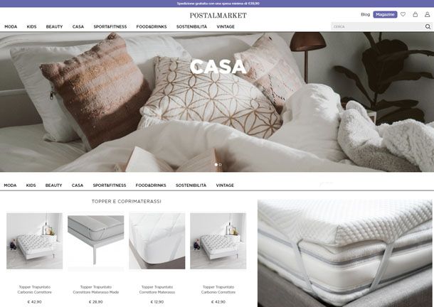 Catalogo Postalmarket sul sito