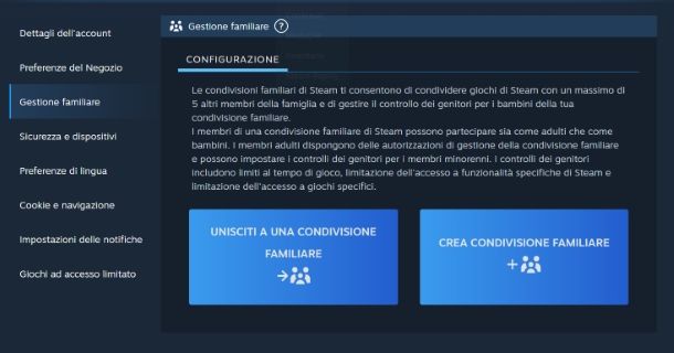 Come condividere la libreria Steam su PC