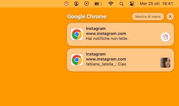 Suono notifiche Instagram Web