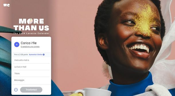 WeTransfer, soluzione online per la condivisione di file di grandi dimensioni