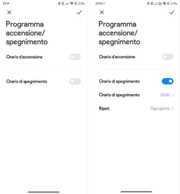 Come spegnere Redmi automaticamente