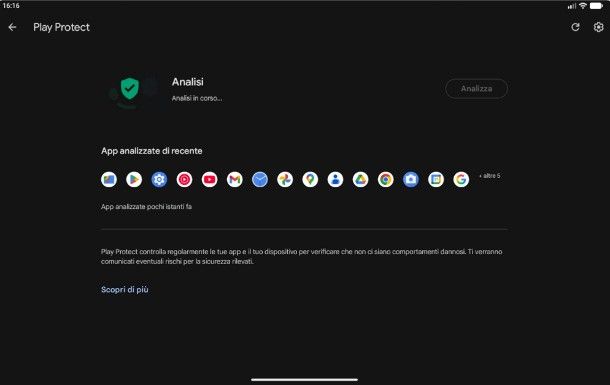 Verificare la presenza di malware