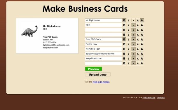 make business card