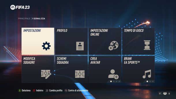 Come creare Messi su FIFA menu 2