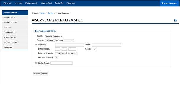 Come scaricare la visura catastale storica