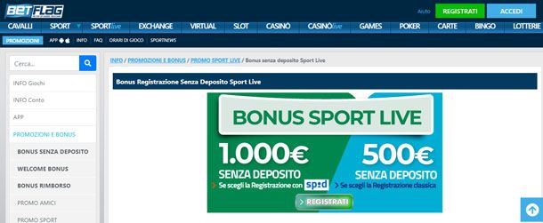 Bonus scommesse sportive BetFlag