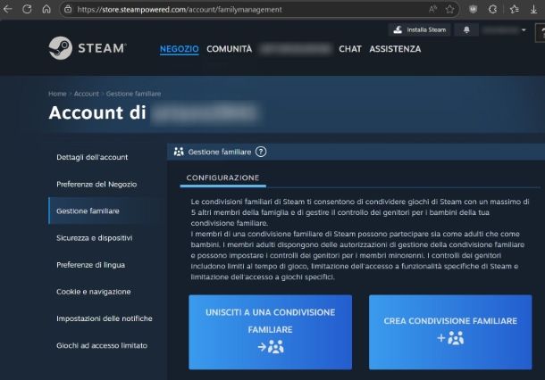 Come condividere la libreria Steam online