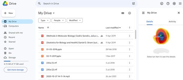 Condividere file di grandi dimensioni con Google Drive e altri servizi