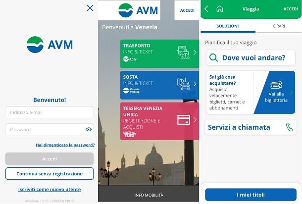 AVM Venezia app ufficiale per battelli 
