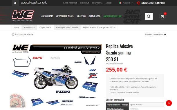 WE bike store per grafiche moto