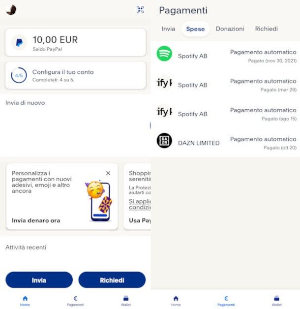 Come vedere abbonamenti attivi su PayPal