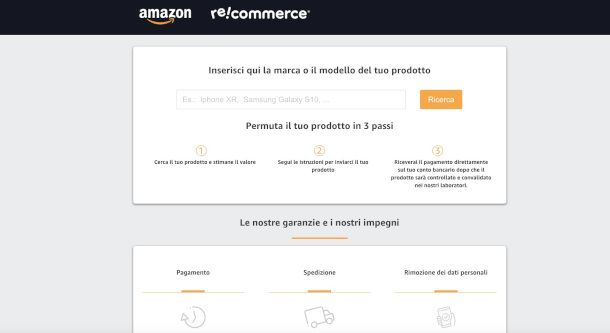 sito Amazon Recommerce