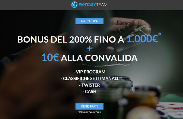 Poker online Fantasy Team