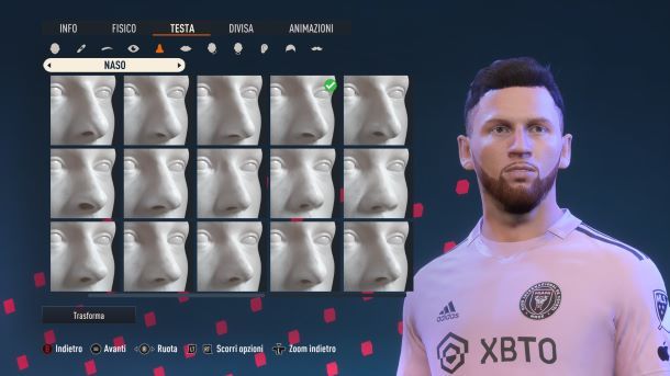 Come creare Messi su FIFA naso