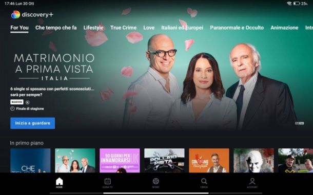 Come attivare Discovery Plus su smartphone e tablet