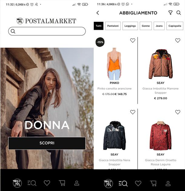 Catalogo Postalmarket su app