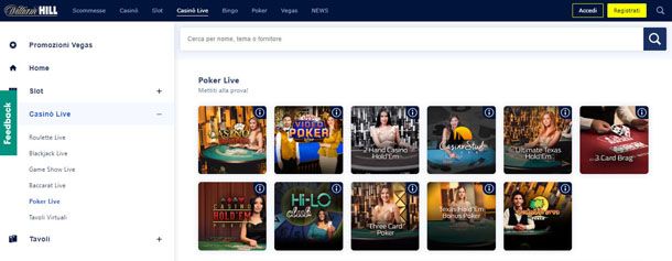 William Hill poker online