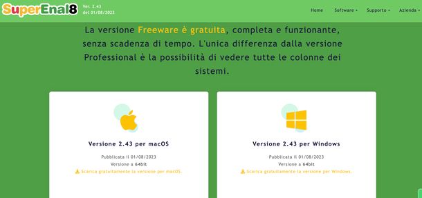 SuperEnal8 pagina di download