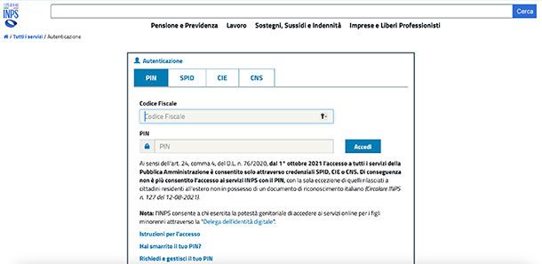 Come accedere al mio fascicolo previdenziale INPS con PIN