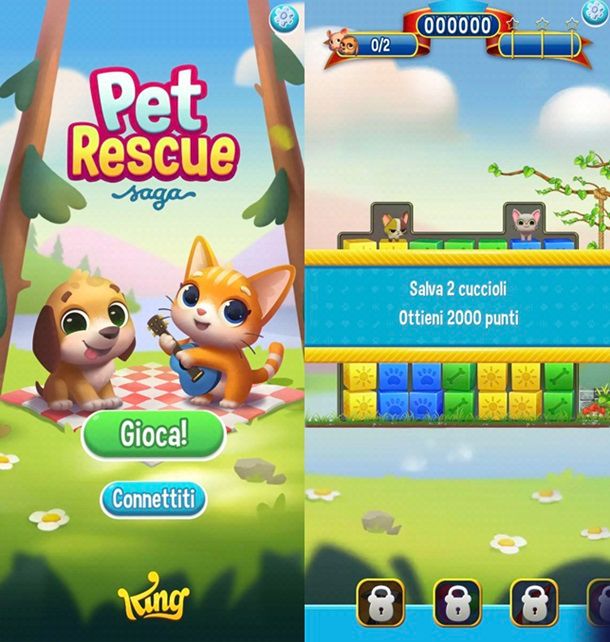 Come proseguire su Pet Rescue Saga