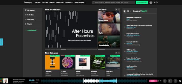 home page sito Beatport