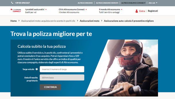 Altroconsumo Connect per assicurazioni auto