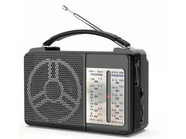 Audiocrazy Radio Portatile AM/FM/SW1-2 Multibanda Radio con Batteria  Ricaricabile da 1800 mAh, Cavo AC o Radio FM Portatile a Pile,  Altoparlanti，Jack