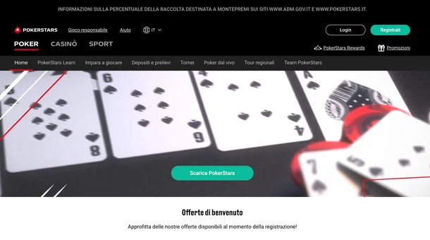 PokerStars Home page