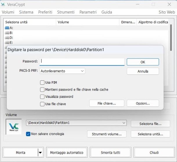 VeraCrypt per Windows