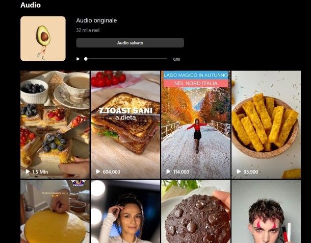 Scaricare audio da Instagram Reel