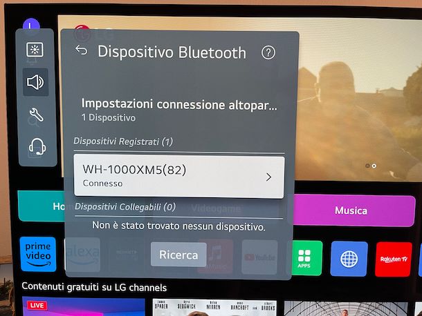 Come collegare cuffie wireless alla TV LG