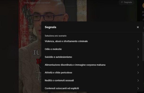 Come segnalare video su TikTok