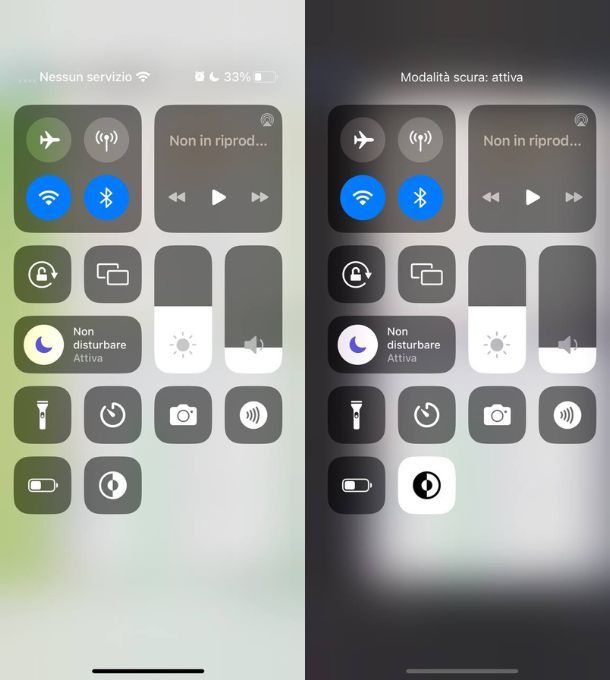 modalità scura iphone