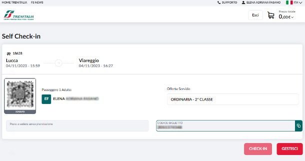 Check in trenitalia pc