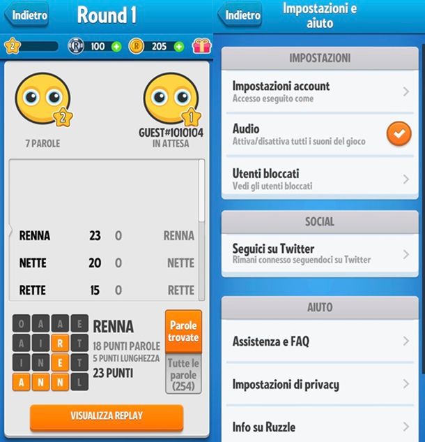 Come trovare il profilo di un amico su Ruzzle