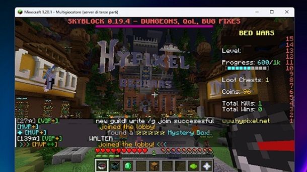 Come giocare alle BedWars su Minecraft Java Edition