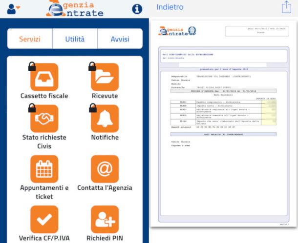 App Agenzia delle Entrate