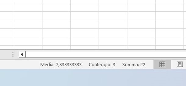 excel somma