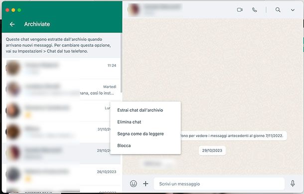Come togliere le chat archiviate su WhatsApp_Computer