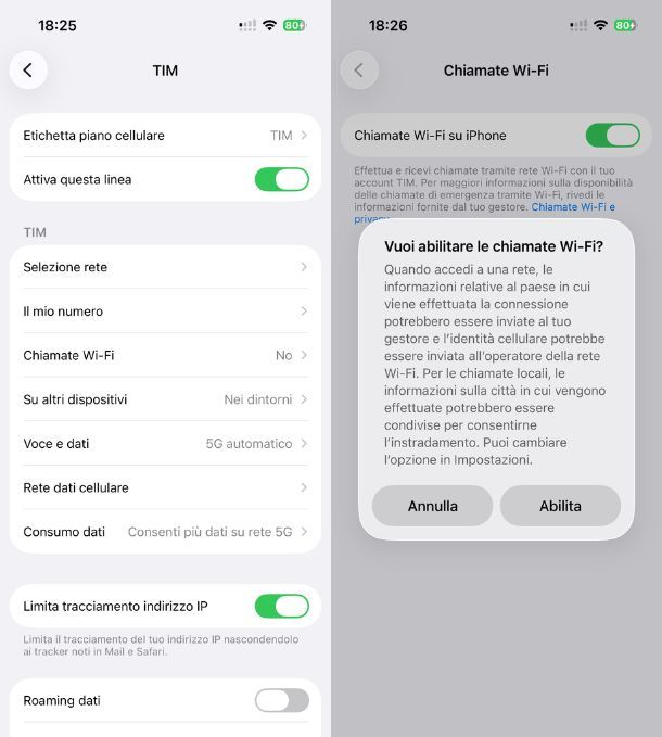 WiFi Calling iPhone