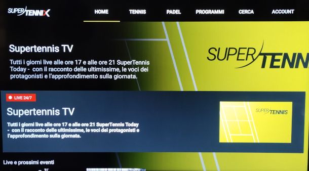 App SuperTenniX per Smart TV